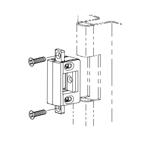 Von Duprin 1408 VON DUPRIN Rim Strike, Standard Panic Strike with 5754 Mullion