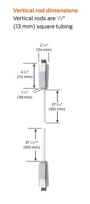 Von Duprin 2227NL Surface Vertical Rod Exit Device, With 210NL Night latch