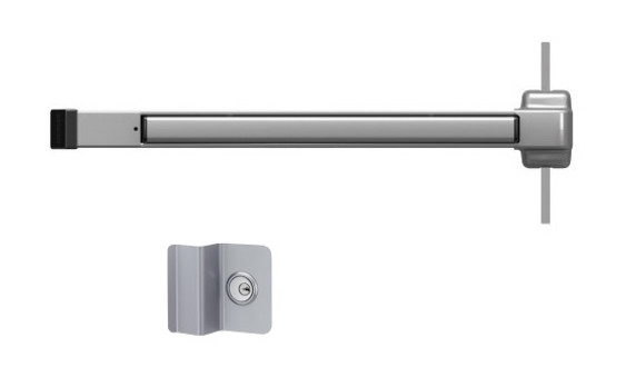Von Duprin 2227NL Surface Vertical Rod Exit Device, With 210NL Night latch