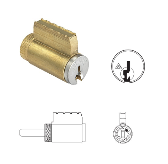 Schlage 23-000 C123 6-Pin Conventional Cylinder, C123 Keyway, For ND Series