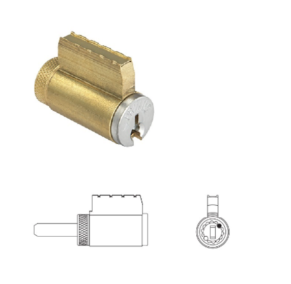 Schlage 23-000 C145 6-Pin Conventional Cylinder, C145 Keyway, For ND Series