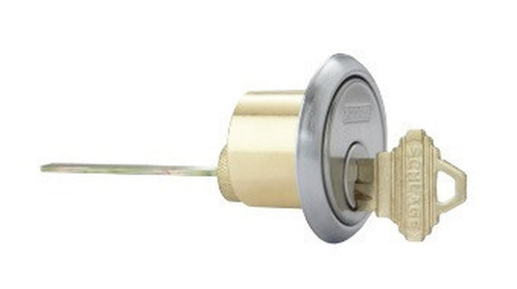 Schlage 20-022 C235 Rim Cylinder, C235 Keyway, Horizontal Tailpiece Cam