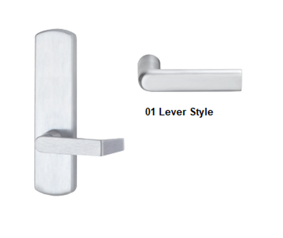 Von Duprin 996L-BE-01-M Blank Escutcheon Lever Trim, For 98/99 Series Exit Device