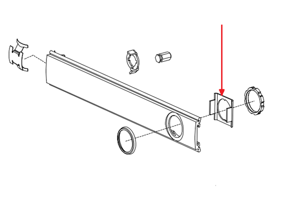 Von Duprin 050490 CD/SS Cylinder Locating Washer Package