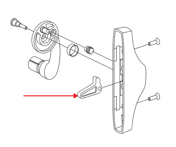 Von Duprin 050357 5547 Control Lever
