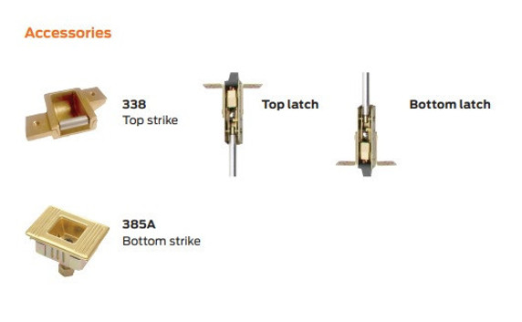 Von Duprin 9948EO-F Concealed Vertical Rod Device, For Metal Doors, Bottom Latch Has Longer Throw