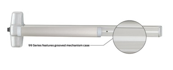 Von Duprin 9975EO Mortise Lock Panic Exit Device, Grooved Case