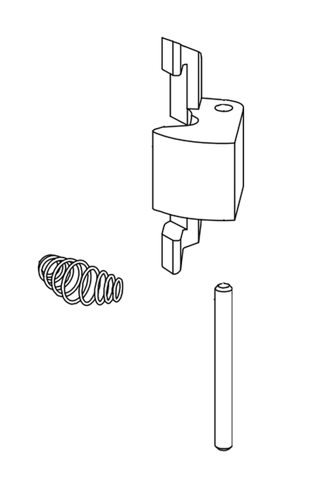 Von Duprin 050352 55 Rim Latch Bolt with Axle, Spring