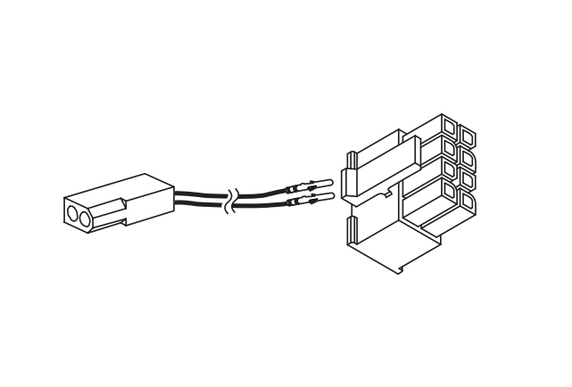 Von Duprin 106198 E7500 Solenoid/QEL/EL CON Adapter Harness