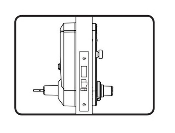 Kaba Simplex 5067BWL Pushbutton Mortise Lever Lock, Accepts Best SFIC