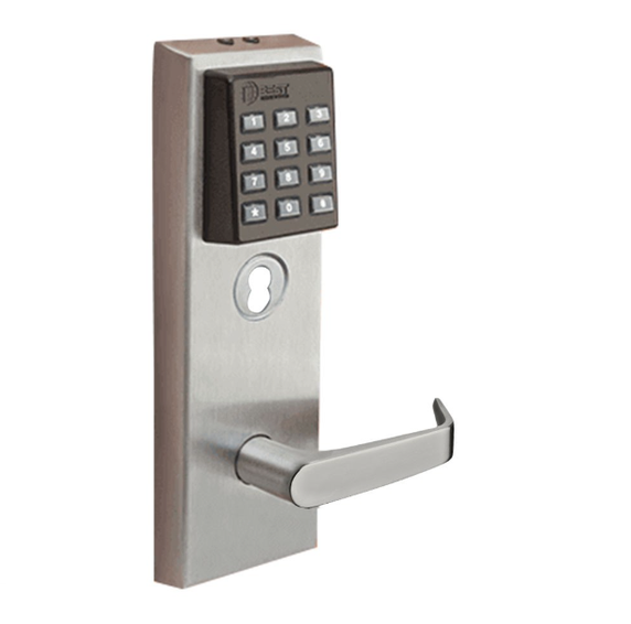 Best 45HZ7TV15KP626 keypad EZ Mortise Lock, Deadbolt w/Key, Satin Chrome