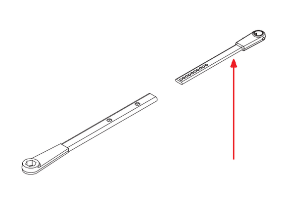 LCN 4040SE-82 689 4040SE Series Rod, Aluminum Finish