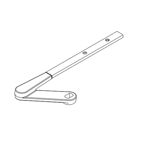 LCN 4010T-78DE 689 Main Arm and Tube, Aluminum Finish