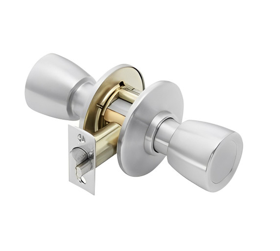 BEST 8K30N6AS3626 Grade 1 Passage Cylindrical Knob Lock, Satin Chrome