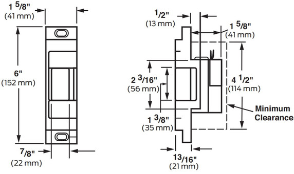 Von Duprin 6111 Electric Strike, for Rim Exit Devices