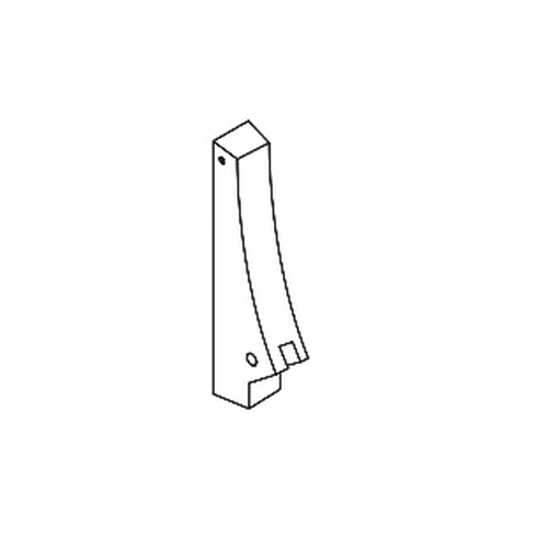 Falcon 4270902776 1990/2090 End Case Assembly, LHR for Lock Stile, RHR for Hinge Stile, Satin Aluminum Clear Anodized Finish
