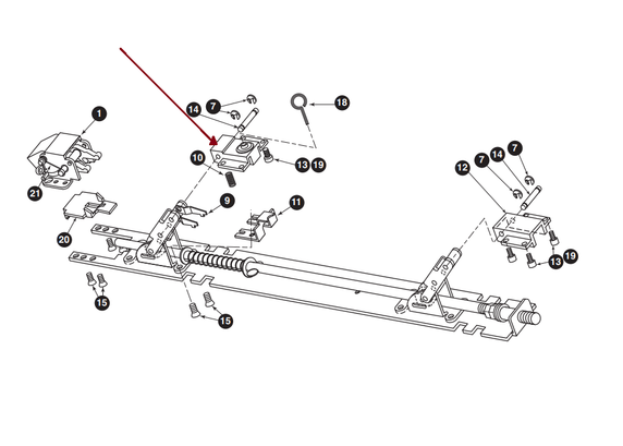 Falcon 4270107046 Dogging Bracket Assembly