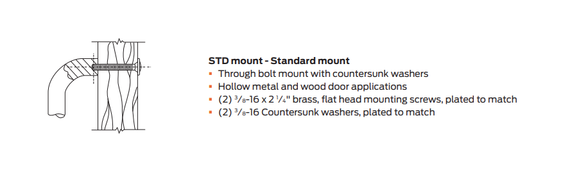 Ives 8102HD-6 Door Pull - 3/4” Round - 6" CTC