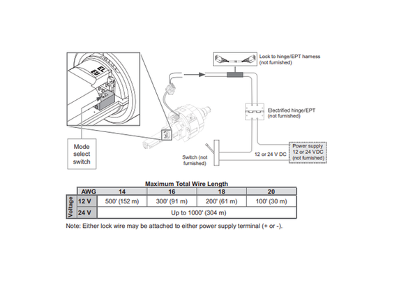 Schlage ND12DEL TLR Heavy Duty Electrified Exit Lever Lock - Fail Safe, Tubular Style