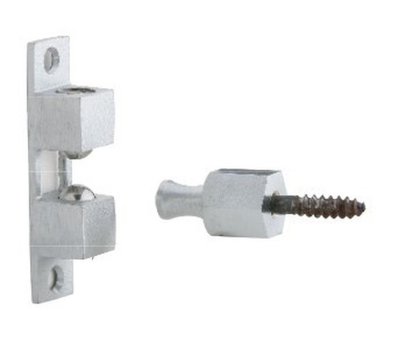 Ives CL21 26D Ball Catch, Satin Chrome Finish