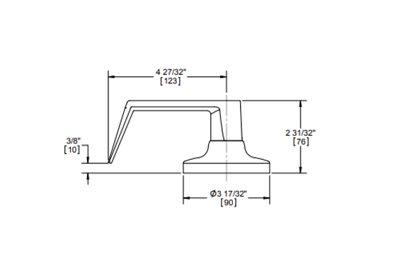 Hager 3453 WTN Grade 1 Entry Lever Set, Withnell Style