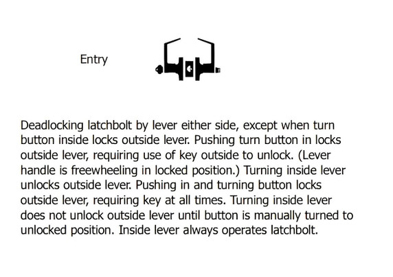 Hager 3553 ARC Grade 2 Entry Lever Set