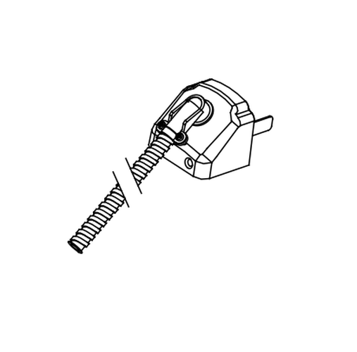 Detex FCA-630 Flex Conduit Kit, 3 Foot, Satin Stainless Steel
