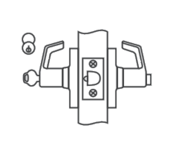 Corbin Russwin CL3175 NZD Grade 1 Corridor/Dormitory Vandal Resistance Cylindrical Lever Lock