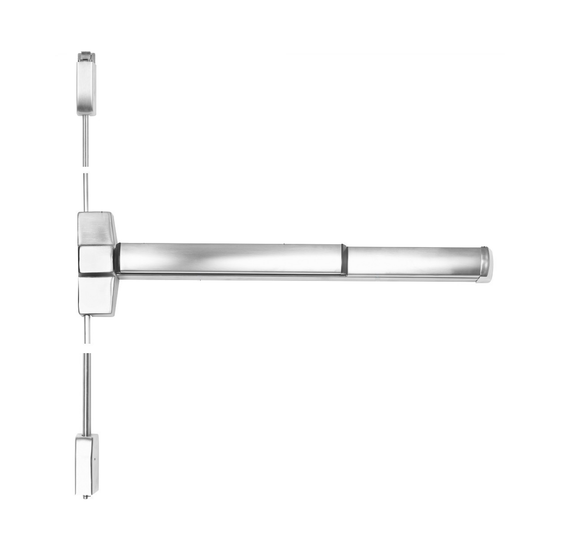 Corbin Russwin ED5470B 630 Fire Rated Surface Vertical Rod Exit Device, Satin Stainless Steel Finish