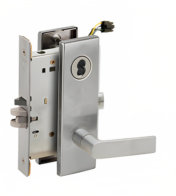 Schlage L9092ELB 01N Electrified Mortise Lock, Fail Safe, w/ Cylinder Outside