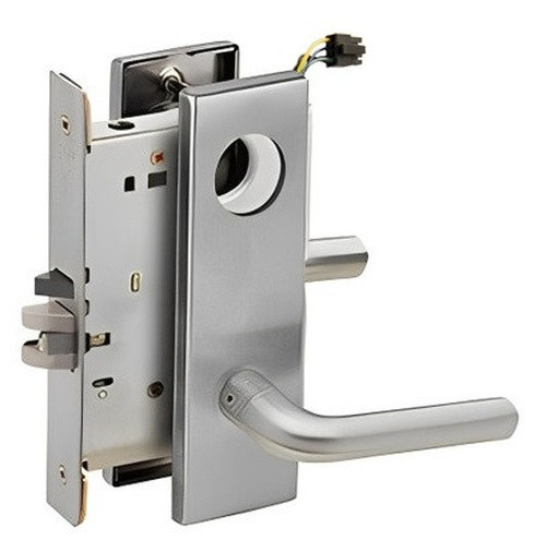 Schlage L9092ELL 02N Electrified Mortise Lock, Fail Safe, w/ Cylinder Outside