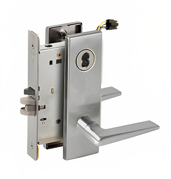 Schlage L9092ELB 05N Electrified Mortise Lock, Fail Safe, w/ Cylinder Outside