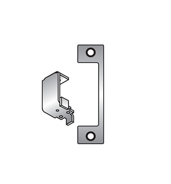 Hes HTD Faceplate Only, 1006 Series, 4-7/8" x 1-1/4", Use with Mortise Locks with 1" Deadbolt