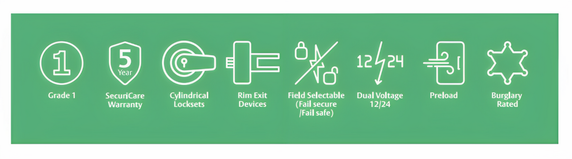 HES 7000-LBM Electric Strike for Cylindrical Latchbolts and Rim Exit Devices w/ Latchbolt Monitor