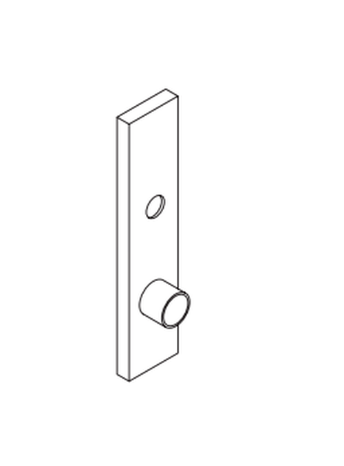 Schlage 09-551 07L Outside Lever and Emergency Turn Escutcheon Assembly, 07 Lever, L Escutcheon