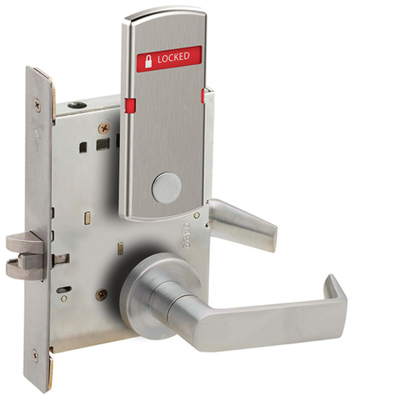 Schlage L9040 06A L283-721 Bath/bedroom Privacy Mortise Lock w/ Exterior Locked/Unlocked Indicator