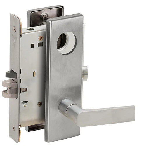 Schlage L9076L 01N Classroom Holdback Mortise Lock, Less Cylinder