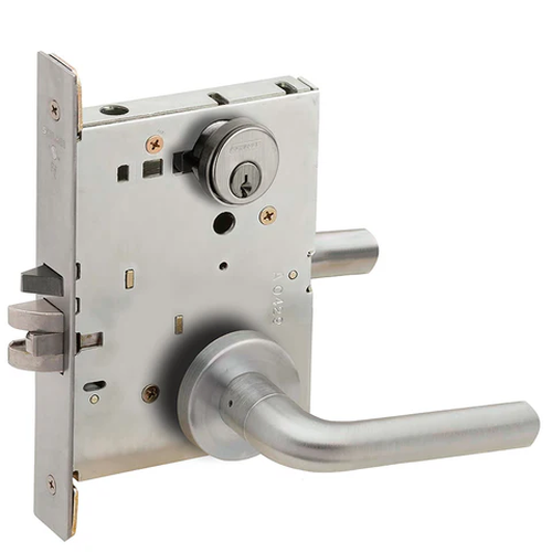 Schlage L9071P 02A Classroom Security Mortise Lock, w/ 02 Lever and A Rose