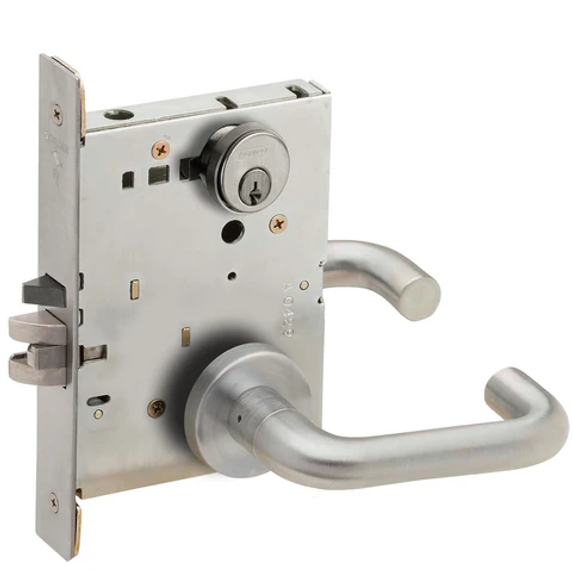Schlage L9080P 03A Storeroom Mortise Lock, w/ 03 Lever and A Rose
