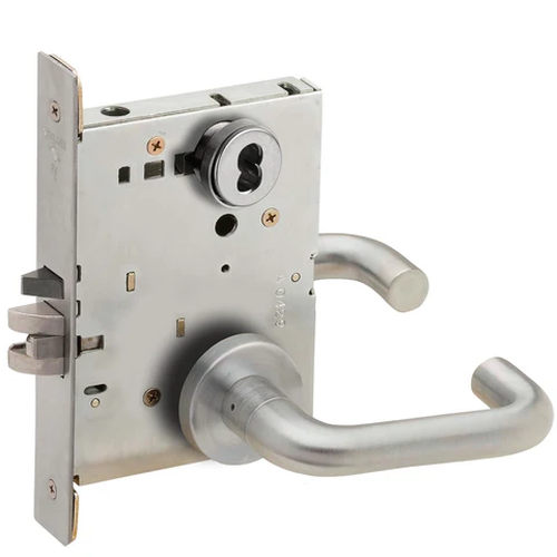 Schlage L9080J 03A Storeroom Mortise Lock, Accepts Large Format IC Core (LFIC)