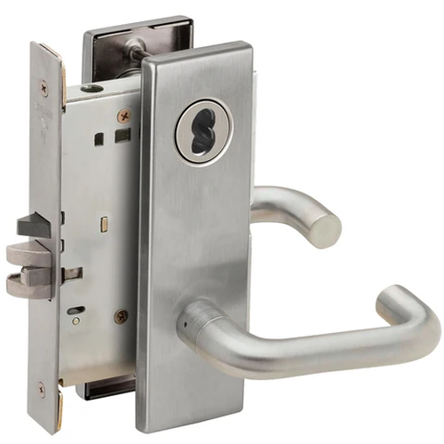 Schlage L9080B 03N Storeroom Mortise Lock, Accepts Small Format IC Core (SFIC)