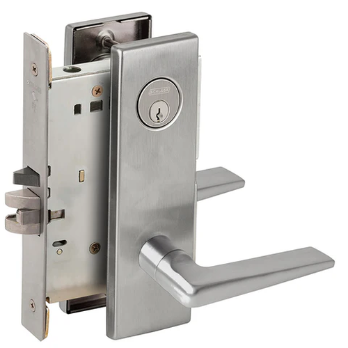 Schlage L9071P 05N Classroom Security Mortise Lock, w/ 05 Lever and N Escutcheon
