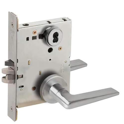 Schlage L9077J 05A Classroom Security Holdback Mortise Lock, Accepts Large Format IC Core (LFIC)