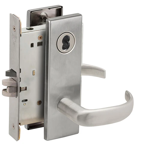 Schlage L9070B 17N Classroom Mortise Lock, Accepts Small Format IC Core (SFIC)