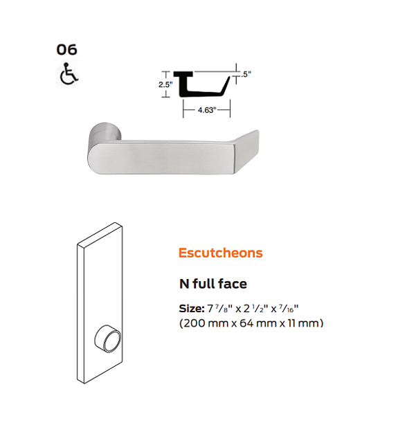 Schlage L9076L 06N OS-OCC Classroom Holdback Mortise Lock w/ Exterior Vacant/Occupied Indicator