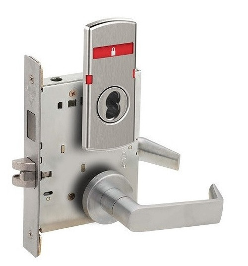 Schlage L9456B 06A OS-SYM Corridor Mortise Lock w/ Exterior Symbols Only Indicator