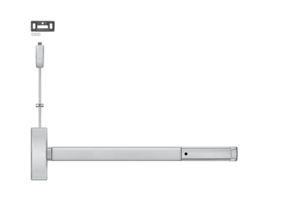 PHI Precision 2202LBR Surface Vertical Rod Exit Device, Dummy Trim Prep, Less Bottom Rod