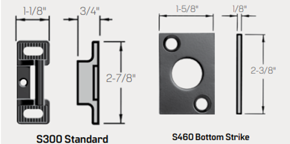 PHI Precision 2208CD Cylinder Dogging Surface Vertical Rod Exit Device, Key Locks/Unlocks Lever/Knob Prep (No Trim)