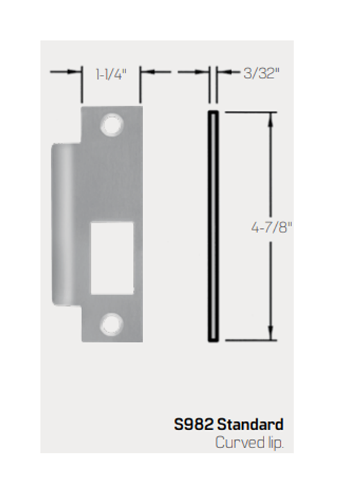 PHI Precision 2305 Mortise Exit Device, Key Locks/Unlocks Thumbpiece Prep (No Trim)