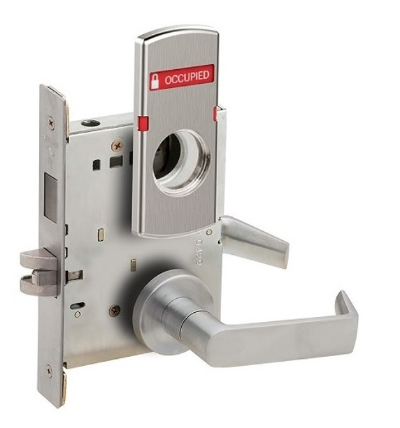 Schlage L9473L 06A L283-722 Dormitory/Bedroom Mortise Lock w/ Exterior Vacant/Occupied Indicator